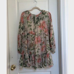 Asos Design Petite Floral Smock Dress